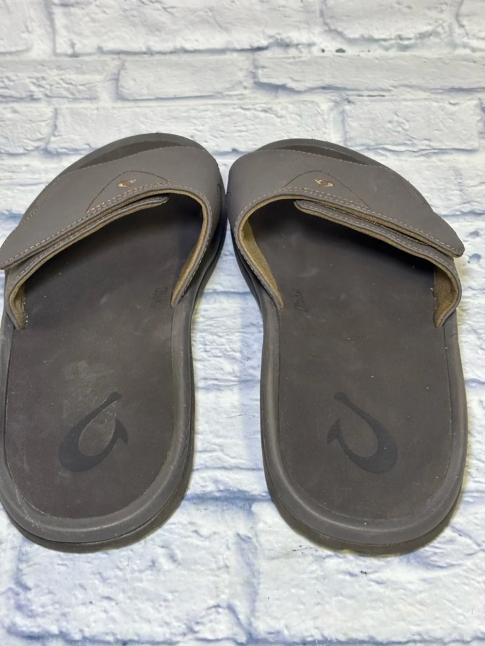 Olukai Nalu Men's Slide Sandals 10332-4848 Dk Java Size 12M